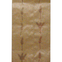 Kraft paper bag featuring an ear-of-wheat pattern
